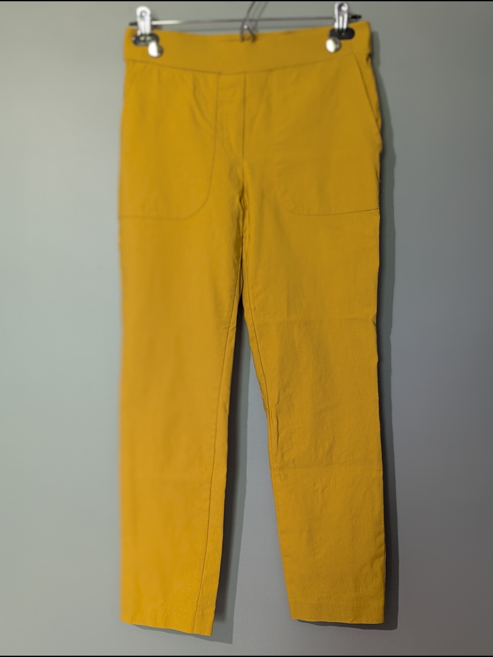 Jules & Leopold Women's Mustard‎ Yellow Stretch Casual Pants